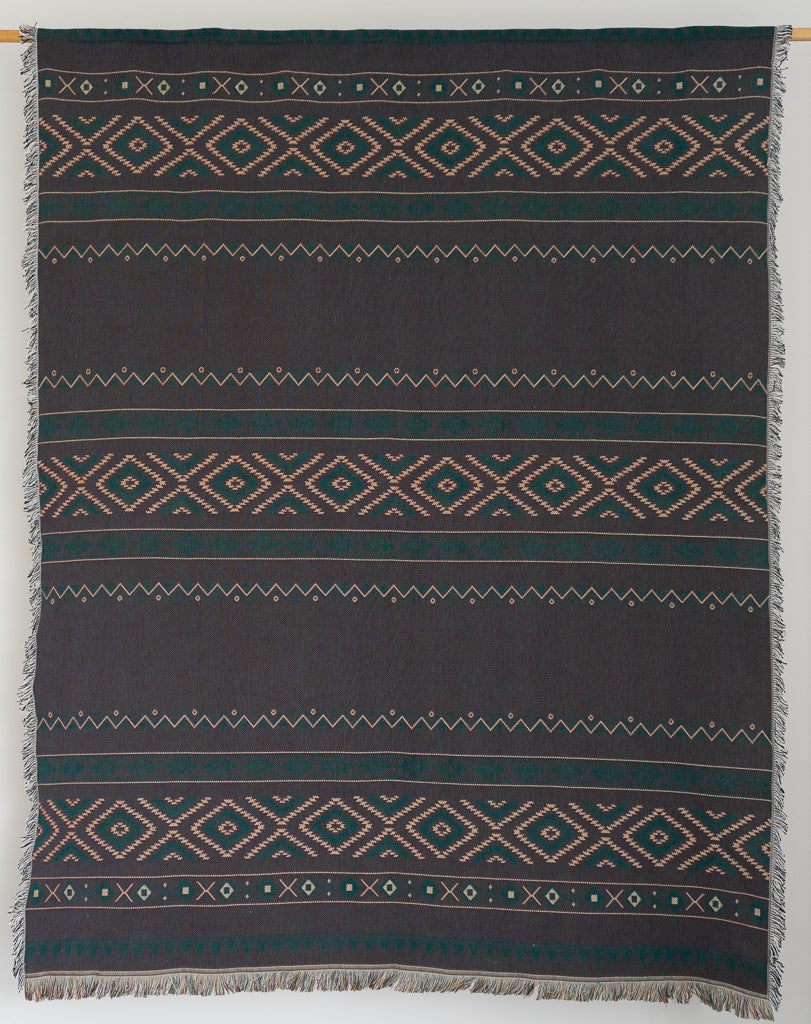 Product photo of cotton throw rug reverse side