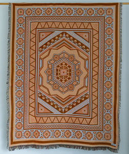 Hanging product image of cotton throw