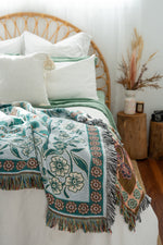 Load image into Gallery viewer, The Florence Throw - Sea Green
