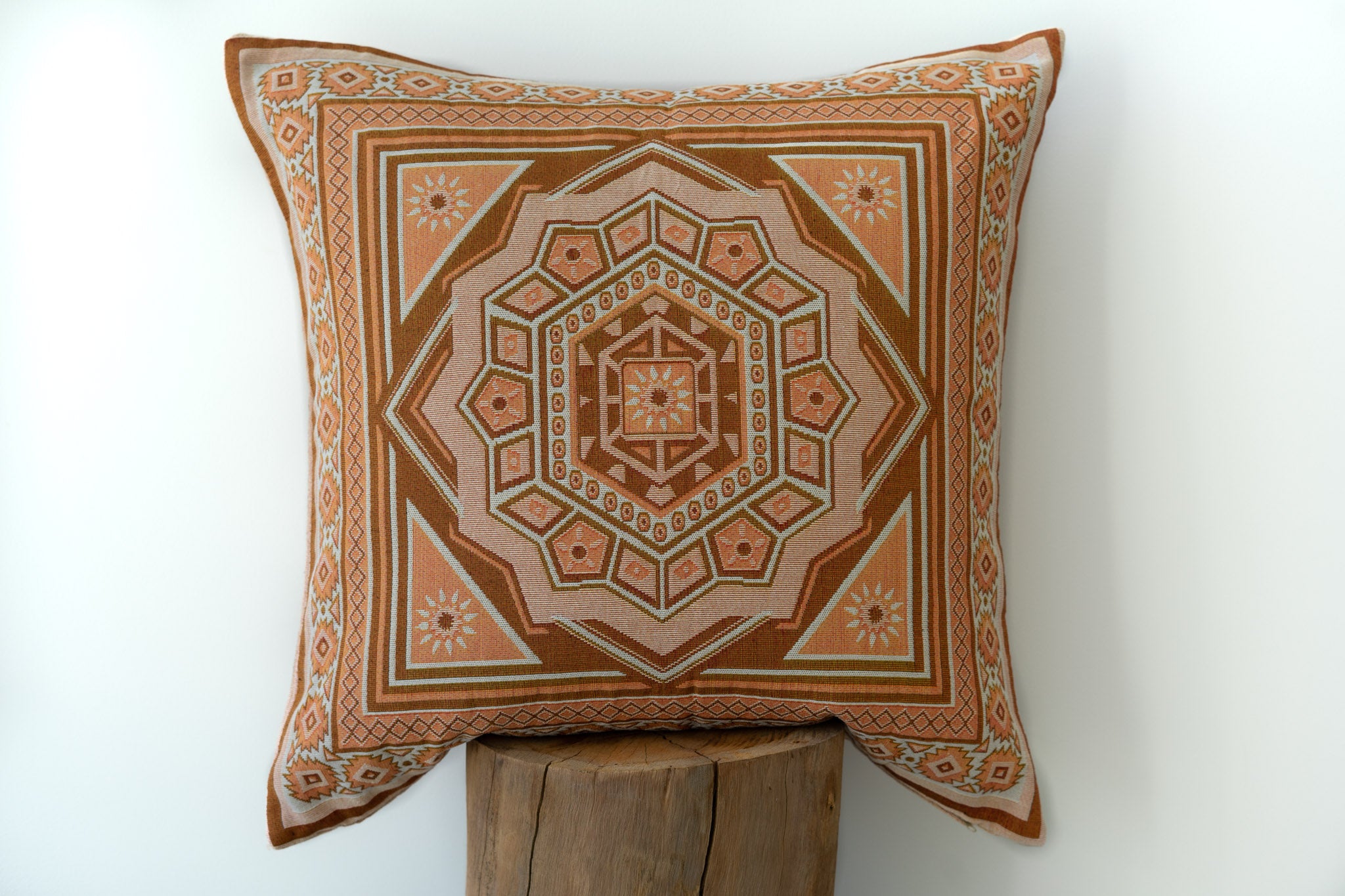 European Pillow on timber stool