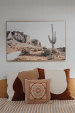 Load image into Gallery viewer, Pillowcase on bed, cactus picture on wall
